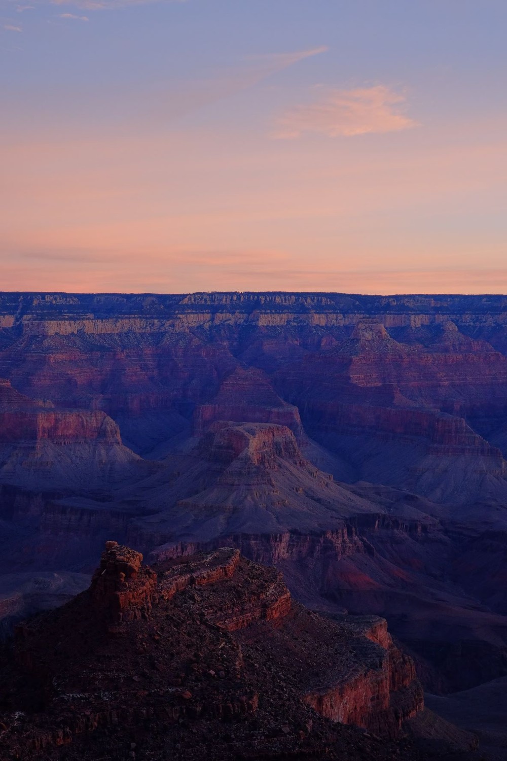 The Grand Canyon at sunrise